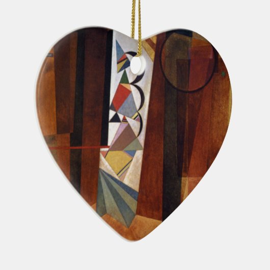 Kandinsky Development in Brown Abstract Painting Keramisch Ornament (Rechts)