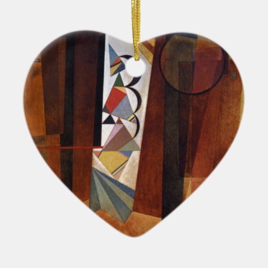 Kandinsky Development in Brown Abstract Painting Keramisch Ornament (Voorkant)