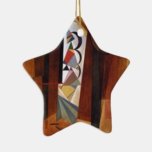 Kandinsky Development in Brown Abstract Painting Keramisch Ornament (Rechts)