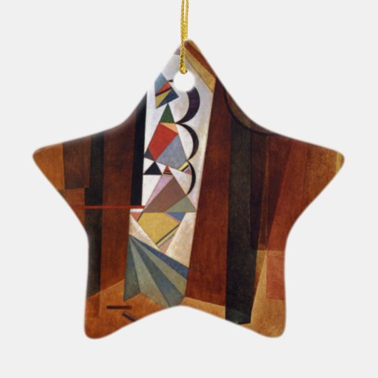 Kandinsky Development in Brown Abstract Painting Keramisch Ornament (Voorkant)