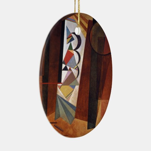 Kandinsky Development in Brown Abstract Painting Keramisch Ornament (Rechts)