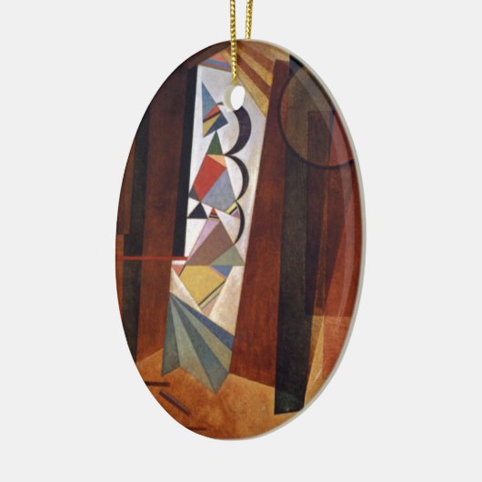 Kandinsky Development in Brown Abstract Painting Keramisch Ornament (Links)