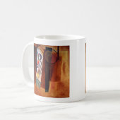 Kandinsky Development in Brown Abstract Painting Koffiemok (Voorkant links)