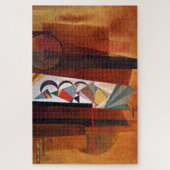 Kandinsky Development in Brown Abstract Painting Legpuzzel (Verticaal)