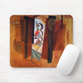 Kandinsky Development in Brown Abstract Painting Muismat (Met muis)
