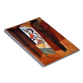 Kandinsky Development in Brown Abstract Painting Notitieboek (Rechterzijde)
