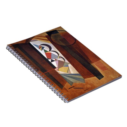 Kandinsky Development in Brown Abstract Painting Notitieboek (Rechterzijde)