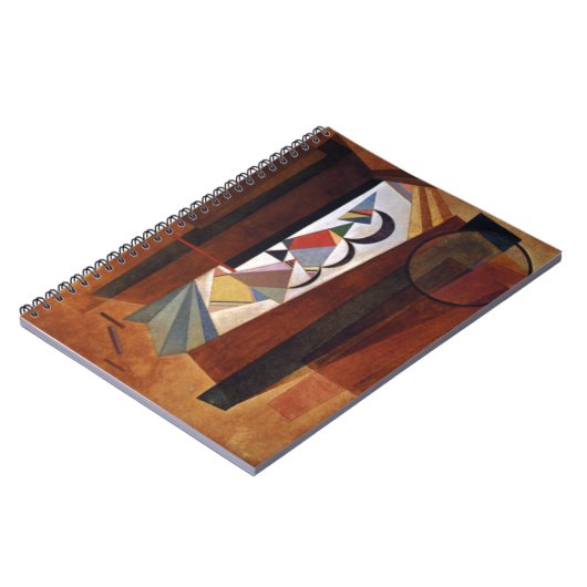 Kandinsky Development in Brown Abstract Painting Notitieboek (Linkerzijde)
