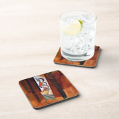 Kandinsky Development in Brown Abstract Painting Onderzetter (Rechterzijde)