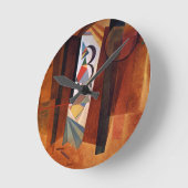 Kandinsky Development in Brown Abstract Painting Ronde Klok (Hoek)