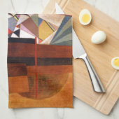 Kandinsky Development in Brown Abstract Painting Theedoek (Quarter Fold)