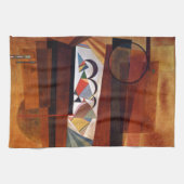 Kandinsky Development in Brown Abstract Painting Theedoek (Horizontaal)