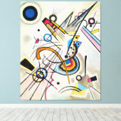 KANDINSKY - DIAGONAAL - 1923 - Bauhaus - Canvas Afdruk (Insitu (Houten vloer))