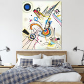 KANDINSKY - DIAGONAAL - 1923 - Bauhaus - Canvas Afdruk (Insitu (Slaapkamer))