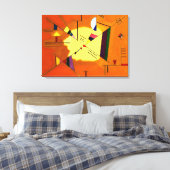 Kandinsky - Diagonaal Canvas Afdruk (Insitu (Slaapkamer))