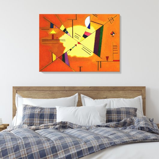Kandinsky - Diagonaal Canvas Afdruk (Insitu (Slaapkamer))