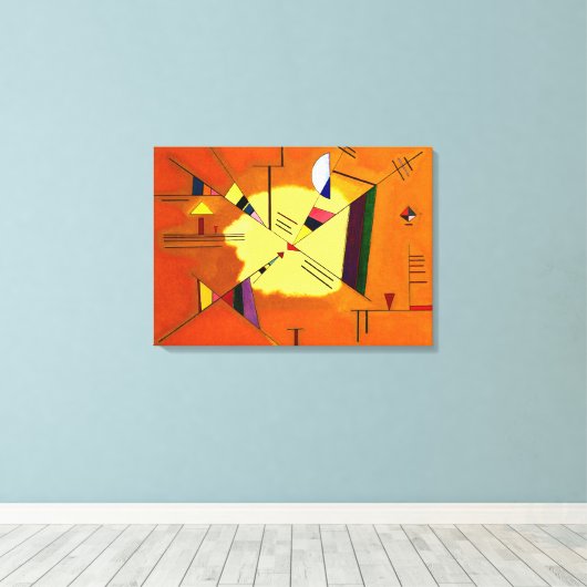 Kandinsky - Diagonaal Canvas Afdruk (Insitu (Houten vloer))