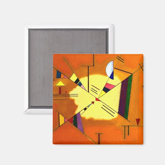 Kandinsky - Diagonaal Magneet (Voorkant / Achterkant)
