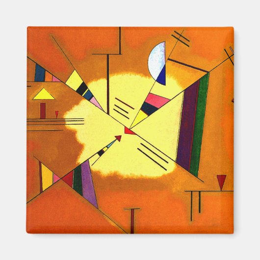 Kandinsky - Diagonaal Magneet (Voorkant)