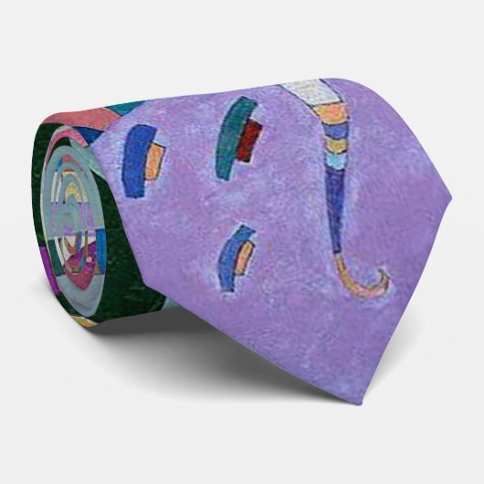 Kandinsky - diverse onderdelen stropdas (Opgerold)