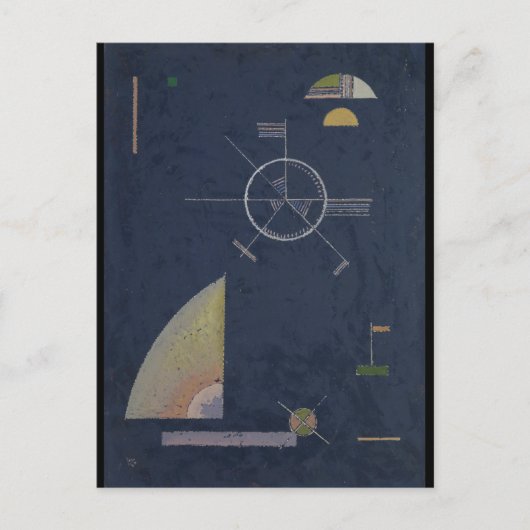 Kandinsky - Doffe grijs Briefkaart (Voorkant)