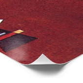 Kandinsky - Doffe Rood Perfect Poster (Hoek)