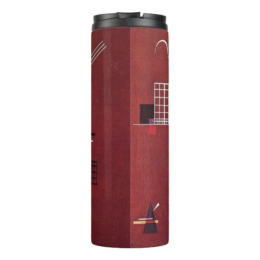 Kandinsky - Doffe Rood Thermosbeker (Achterkant)