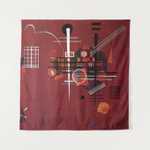 Kandinsky - Doffe Rood Wandkleed (Voorkant)