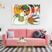 Kandinsky - Dominant Curve Canvas Afdruk (Insitu (Woonkamer))
