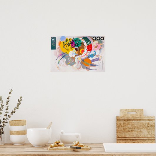 Kandinsky Dominant Curve Poster (Keuken)