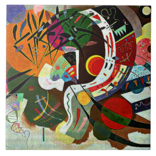 Kandinsky - Dominant Curve Tegeltje