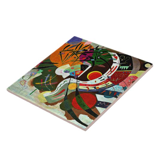 Kandinsky - Dominant Curve Tegeltje (Zijkant)