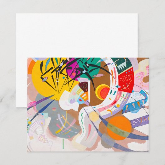 Kandinsky Dominant Curve-uitnodigingen Kaart (Voorkant / Achterkant)