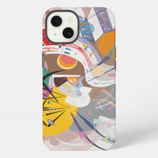 Kandinsky Dominante Curve Abstract Schilderij iPhone Hoesje (Achterkant)