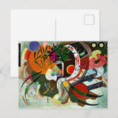 Kandinsky - Dominante kromme Briefkaart (Voorkant / Achterkant)