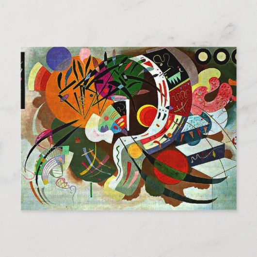 Kandinsky - Dominante kromme Briefkaart (Voorkant)