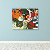 Kandinsky - Dominante kromme Canvas Afdruk (Insitu (Houten vloer))