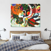 Kandinsky - Dominante kromme Canvas Afdruk (Insitu (Slaapkamer))