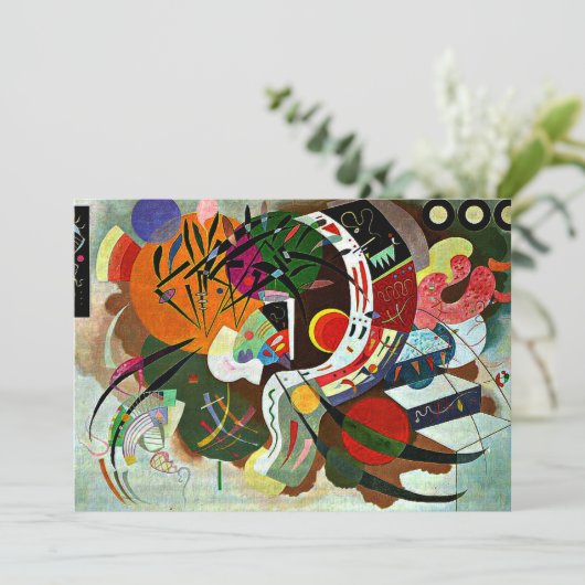 Kandinsky - dominante kromme kaart (Staand voorkant)
