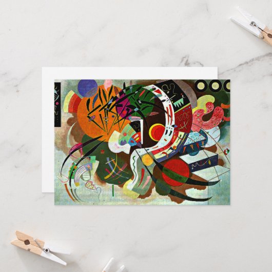 Kandinsky - dominante kromme kaart (Voorkant / Achterkant in situ)