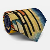 Kandinsky - Donkere plekken Stropdas (Opgerold)