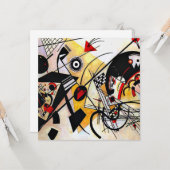 Kandinsky - Doorvoerlijn, kleurrijk Kaart (Voorkant / Achterkant in situ)