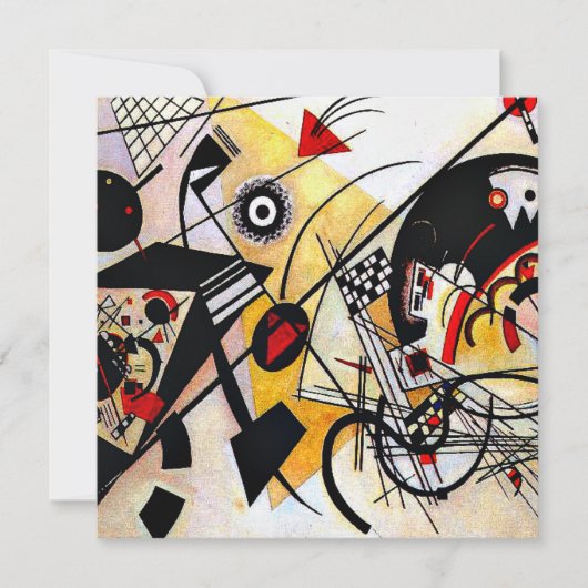 Kandinsky - Doorvoerlijn, kleurrijk Kaart (Voorkant)