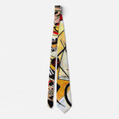 Kandinsky - Doorvoerlijn, kleurrijk Stropdas (Achterkant)