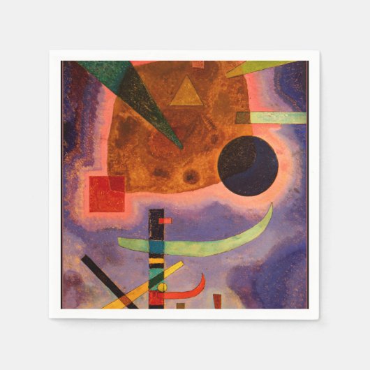 Kandinsky - Drei Elemente, abstracte kunst Servet (Voorkant)