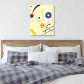 KANDINSKY - DRIE VRIJE CIRKELS - 1923 - Bauhaus - Canvas Afdruk (Insitu (Slaapkamer))