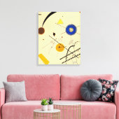 KANDINSKY - DRIE VRIJE CIRKELS - 1923 - Bauhaus - Canvas Afdruk (Insitu (Woonkamer))