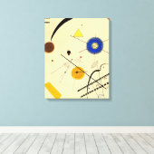 KANDINSKY - DRIE VRIJE CIRKELS - 1923 - Bauhaus - Canvas Afdruk (Insitu (Houten vloer))