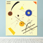 KANDINSKY - DRIE VRIJE CIRKELS - 1923 - Bauhaus - Canvas Afdruk (Insitu (Houten vloer))