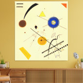 KANDINSKY - DRIE VRIJE CIRKELS - 1923 - Bauhaus - Canvas Afdruk (Insitu (Woonkamer))